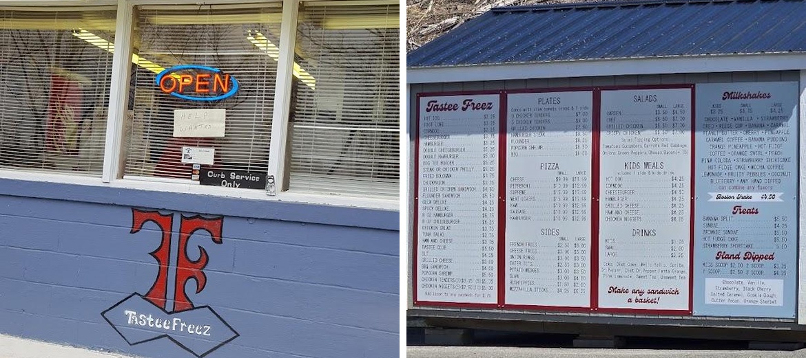 Tastee Freez Menu